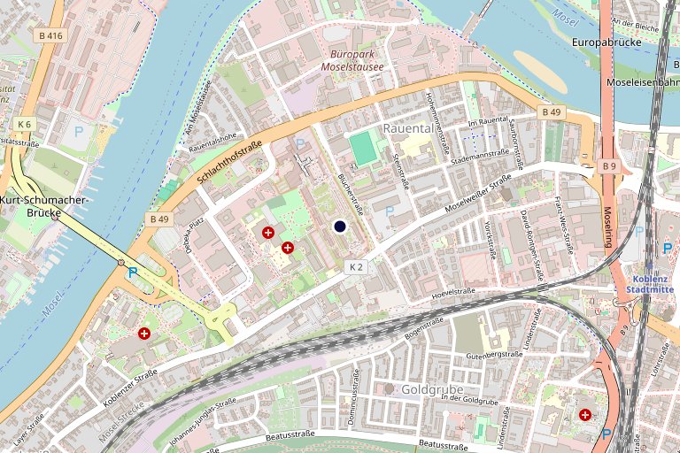 Standort Koblenz — Karte und Anfahrt