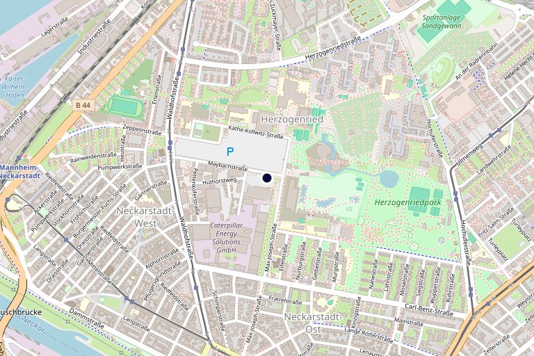 Standort Mannheim — Karte und Anfahrt
