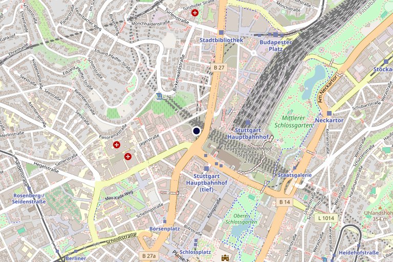 Standort Stuttgart — Karte und Anfahrt